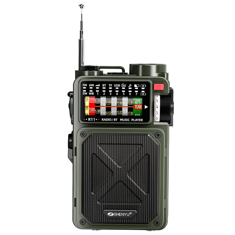 R11 Radio Emergency hand-cranked power generation charging radio station Outdoor Camping lamp Earthquake Preparedness