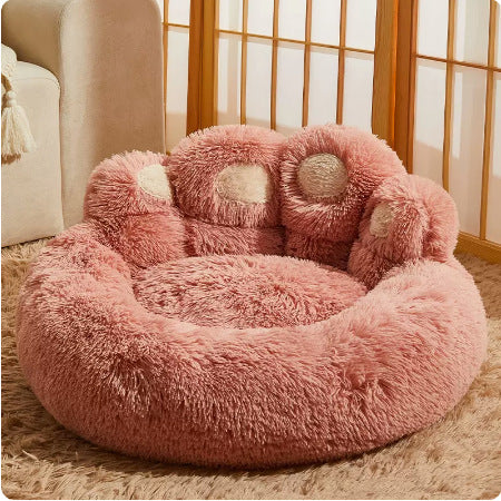 Bear Paw dog bed, pet thickened and warm dog bed, pet bed, pet bed