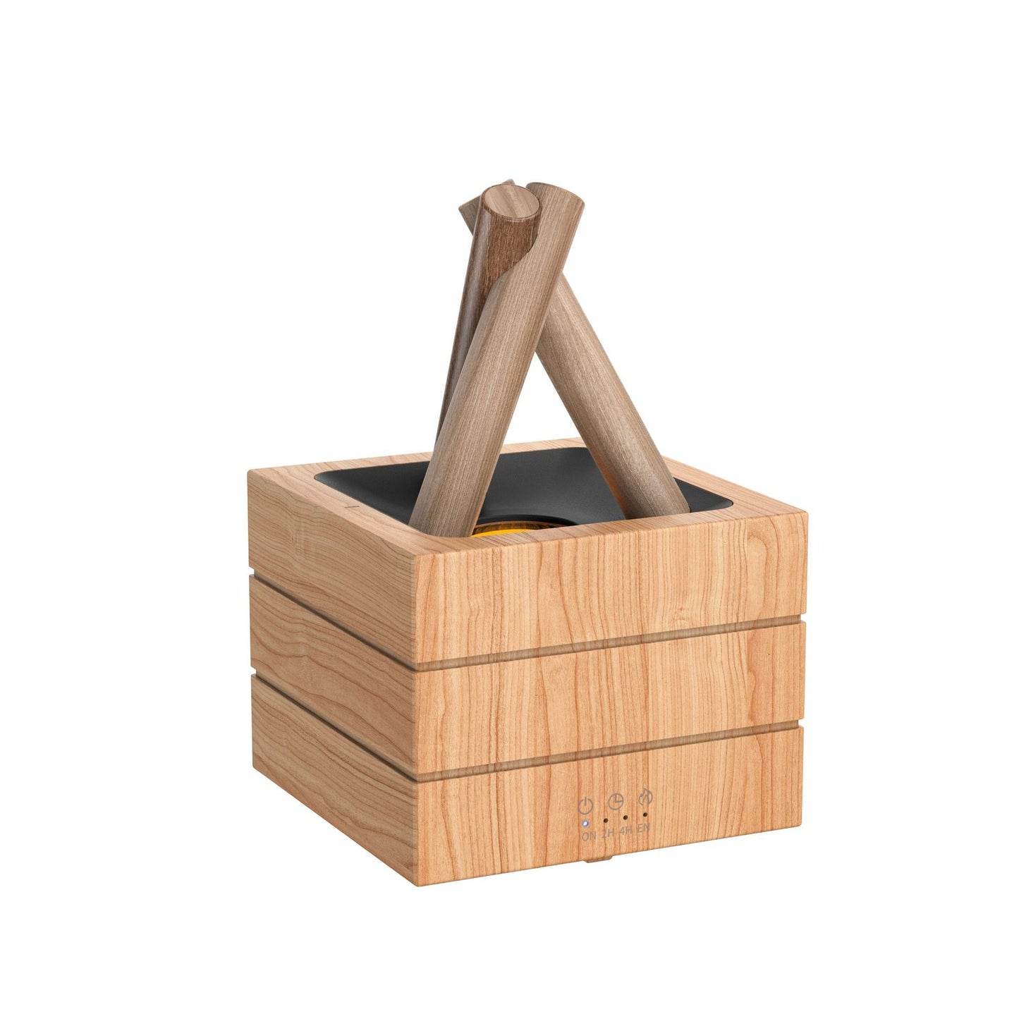 Bonfire aroma diffuser, home desktop usb plug-in, seven-color flame atmosphere essential oil diffuser and humidifier