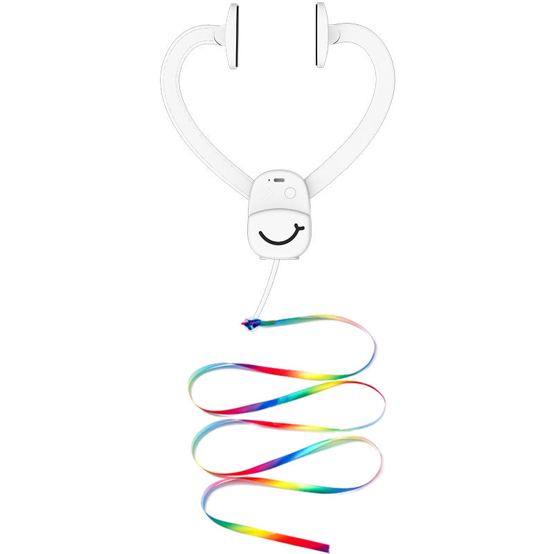 Hanging electric door cat toy for self-entertainment and boredom, rotating ribbon automatic cat toy, cat toy stick