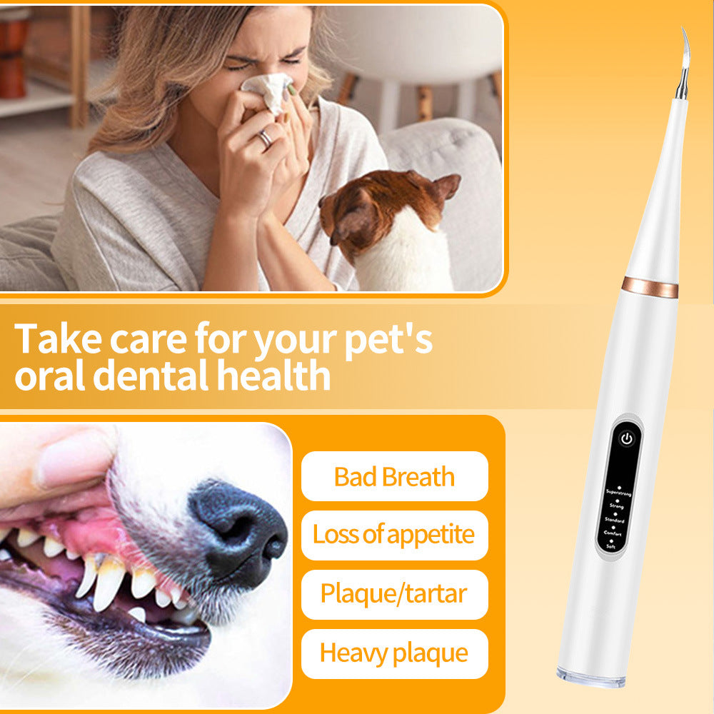 Dog cleaner,  remover, pet beauty ultrasonic electric washing trument, cat tooth cleaning