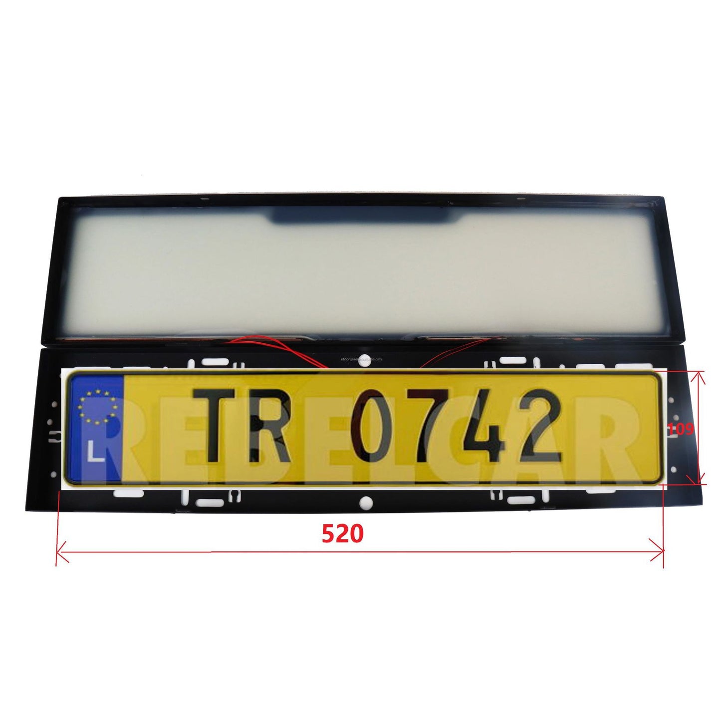 Supply license plate frame, European standard fog plate license plate frame modification, electric control license plate frame