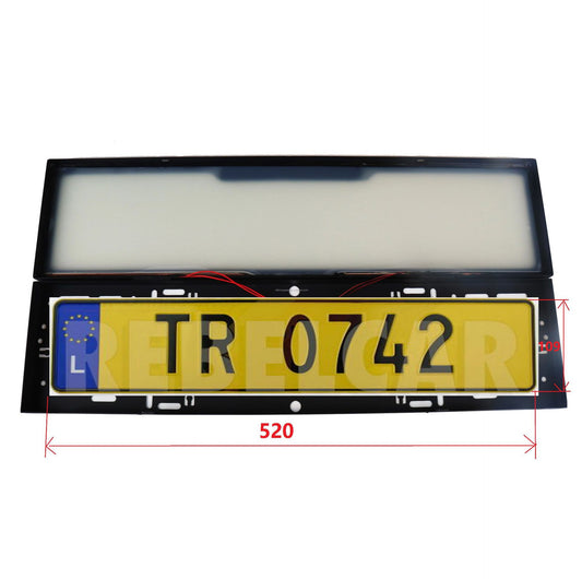 Supply license plate frame, European standard fog plate license plate frame modification, electric control license plate frame