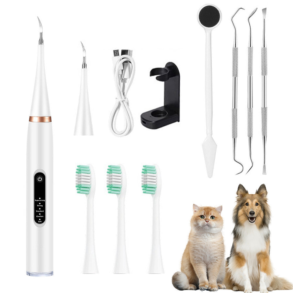 Dog cleaner,  remover, pet beauty ultrasonic electric washing trument, cat tooth cleaning