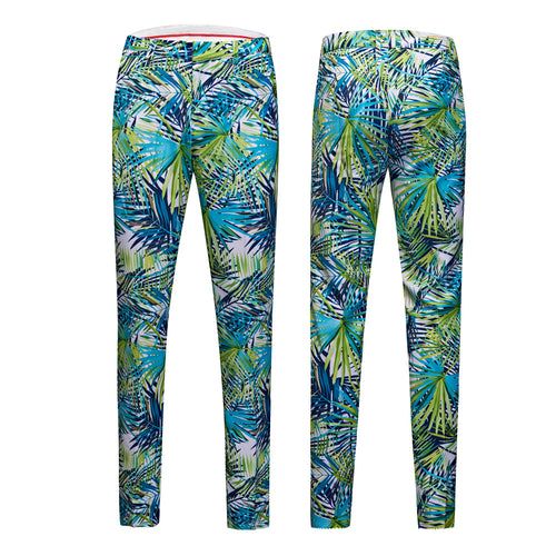 Men's Slim Fit Floral Suit Jacket - Hawaiian Style