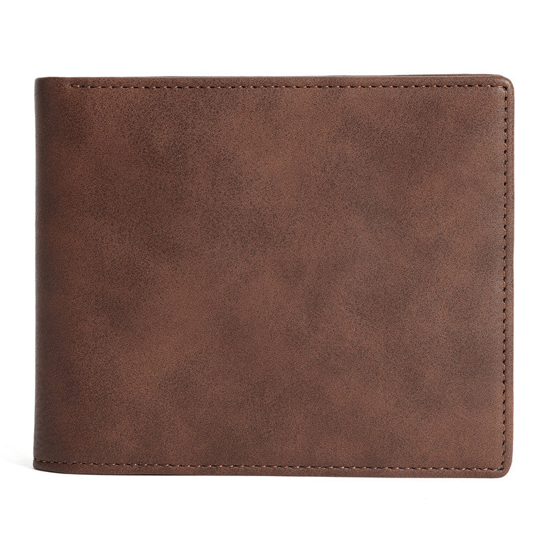 VP engraved wallet shopifyPU leather men's wallet horizontal