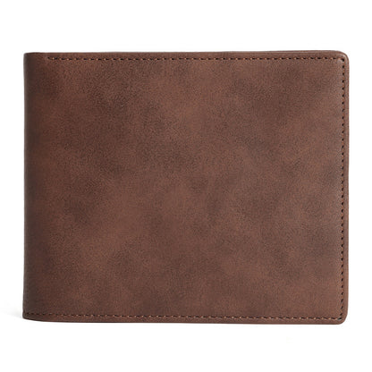 VP engraved wallet shopifyPU leather men's wallet horizontal