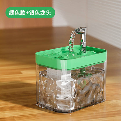 One set of automatic circulating water dispenser, live water dispenser, cat and dog basin and feeding bowl for cats
