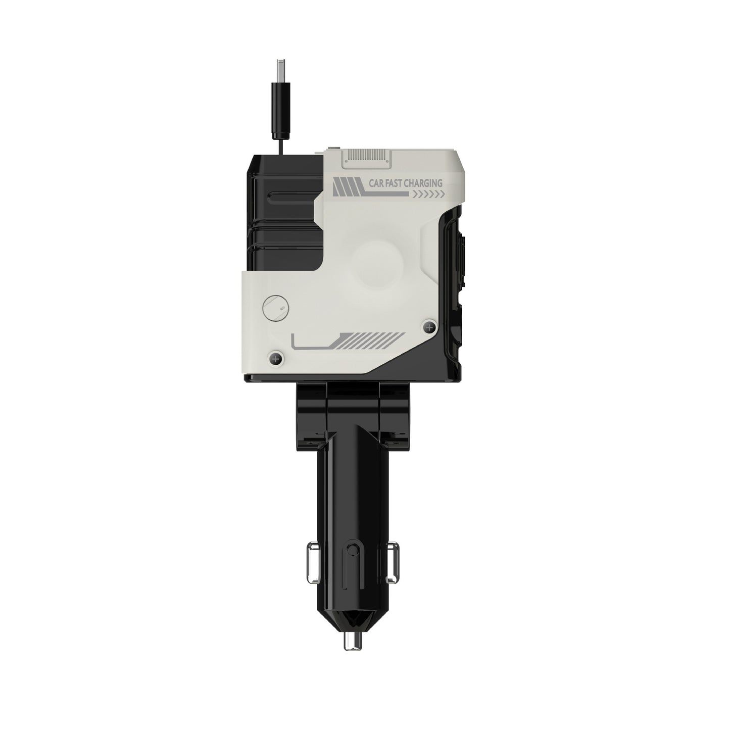 C9 Starry Sky Top Fast Charging 120W built-in retractable Cable Car charger, one-to-four multi-functional digital display car charger