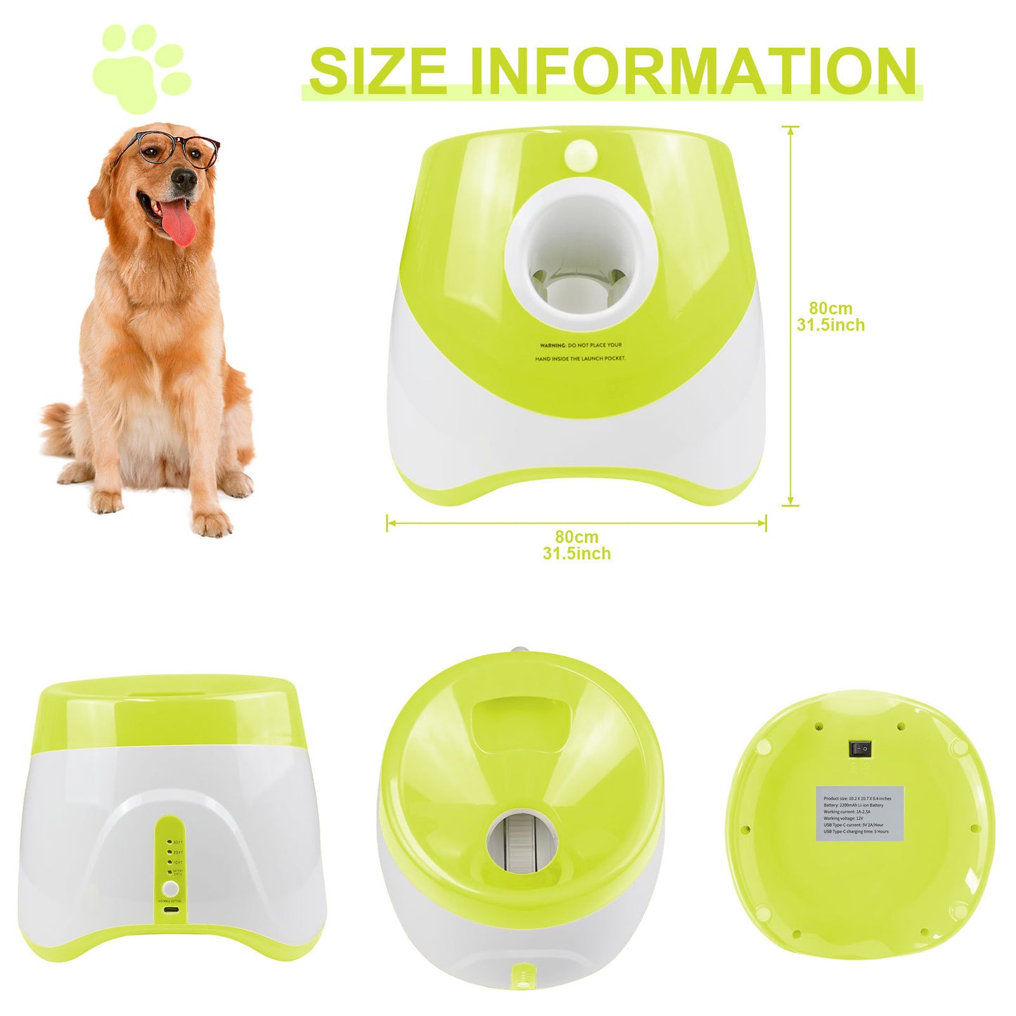Pet dog ball thrower, automatic ball throwing machine, tennis machine, dog interactive toy, outdoor