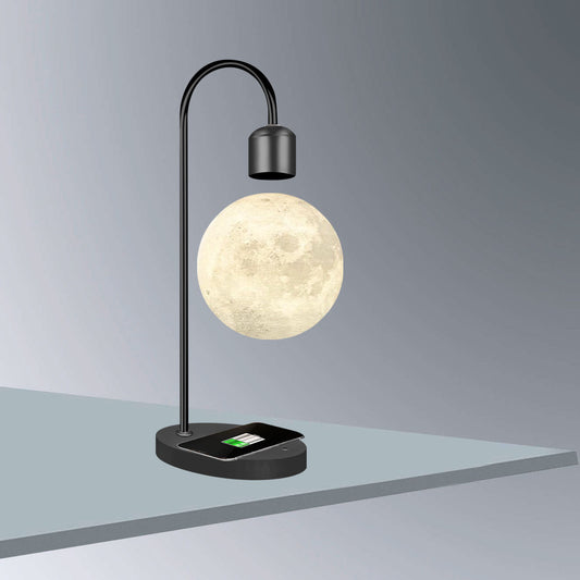 Floating moon lamp, seamless integrated printing, floating moon table lamp, home decoration item, LED night light