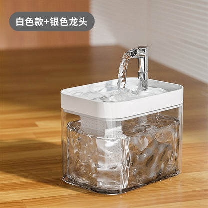 One set of automatic circulating water dispenser, live water dispenser, cat and dog basin and feeding bowl for cats