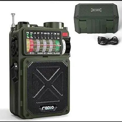 R11 Radio Emergency hand-cranked power generation charging radio station Outdoor Camping lamp Earthquake Preparedness