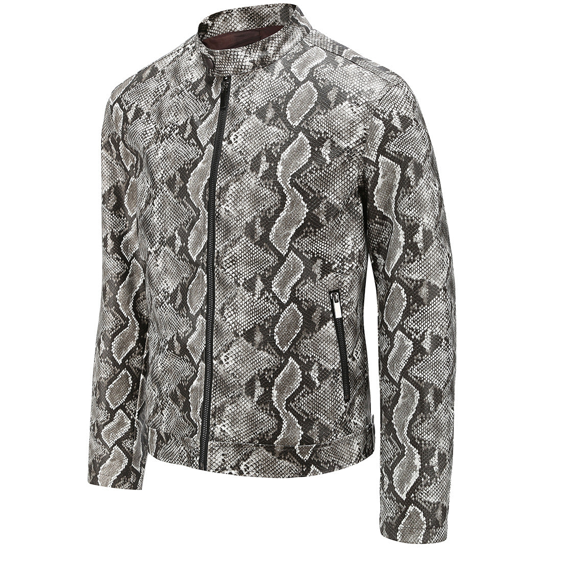 Men's Snakeskin-Print Jacket