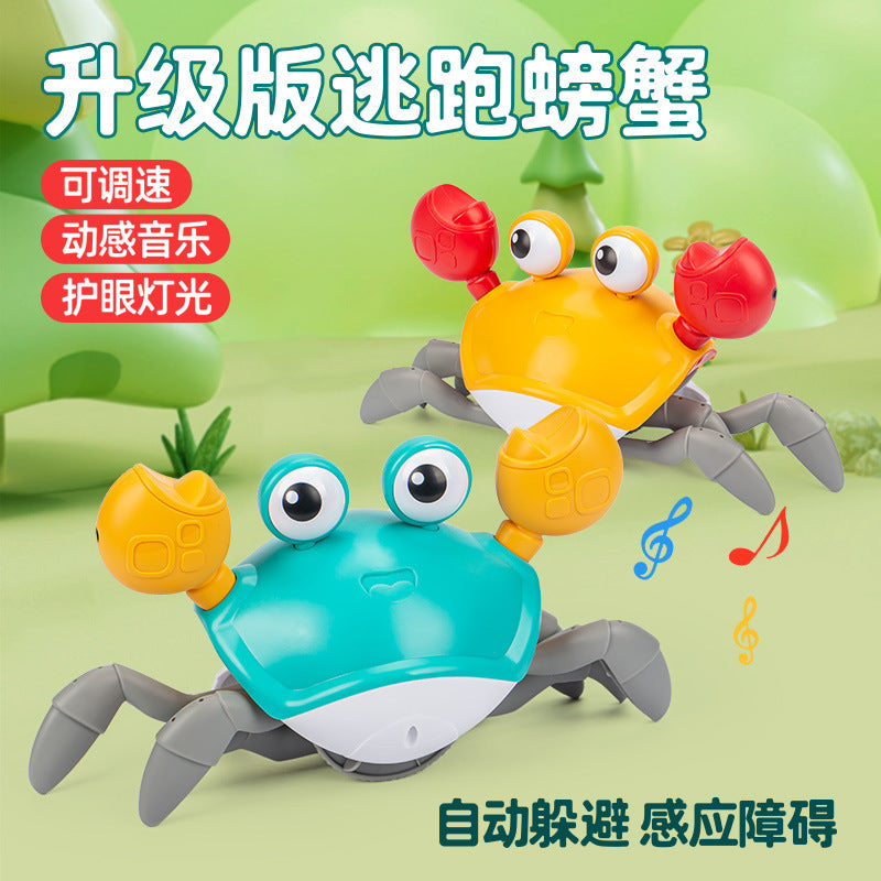 Children's electric-sensing crab toys. Babies can crawl, walk, avoid obstacles and crawl toy stalls