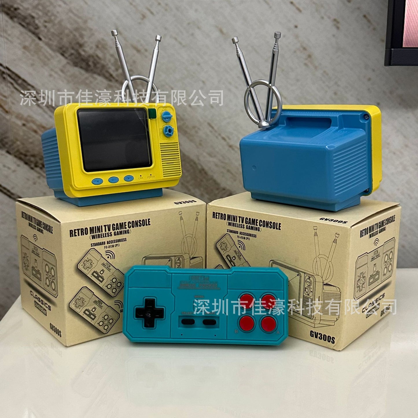 Bookshelf TV Game Console 80 Nostalgic Classic single-player TV wireless handheld game console craftanship