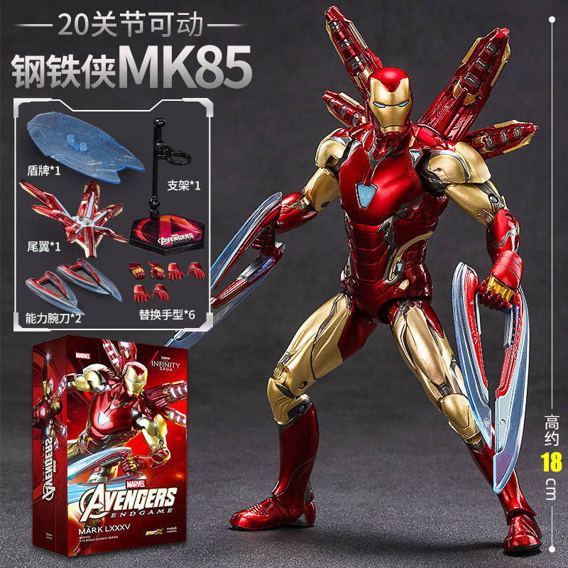 "Zhongdong Gangwolf Action Figure Deadpool and Gangwolf 3 figurine Model for boys' toys.