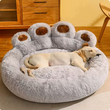 Bear Paw dog bed, pet thickened and warm dog bed, pet bed, pet bed