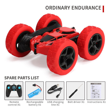 ActionRacer - Dobbeltsidet stunt-RC racerbil med fjernbetjening
