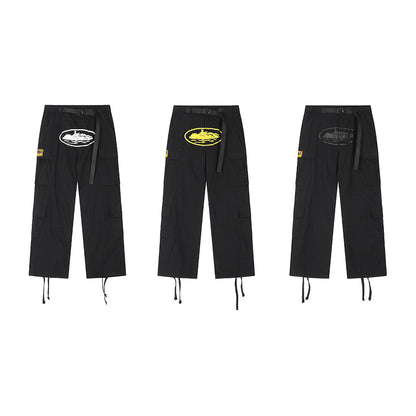 Men's Relaxed-Fit Graphic Cargo Pants