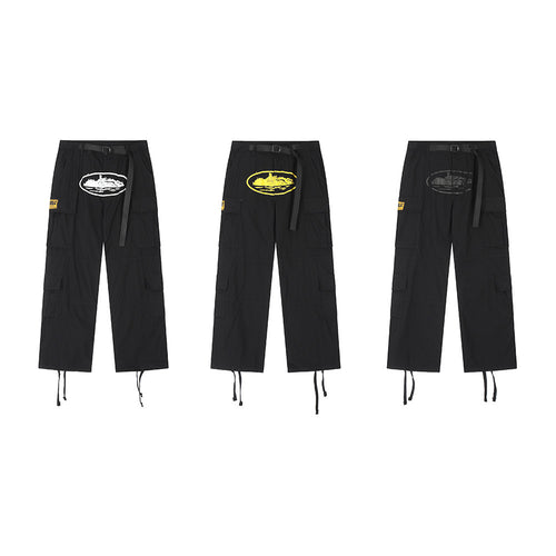 Men's Relaxed-Fit Graphic Cargo Pants