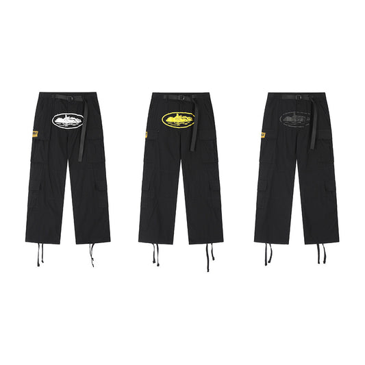Men's Relaxed-Fit Graphic Cargo Pants