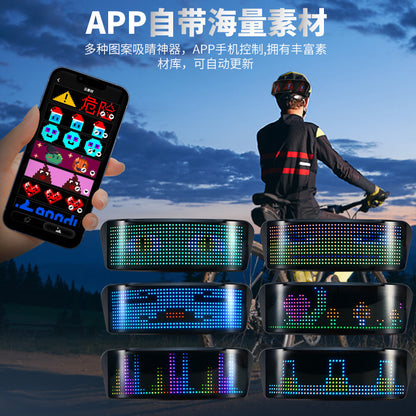 Helmet display LED customible editing sensing cycling motorcycle light helmet screen bicycle motorcycle