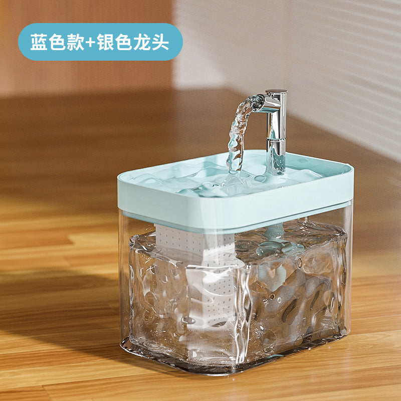 One set of automatic circulating water dispenser, live water dispenser, cat and dog basin and feeding bowl for cats