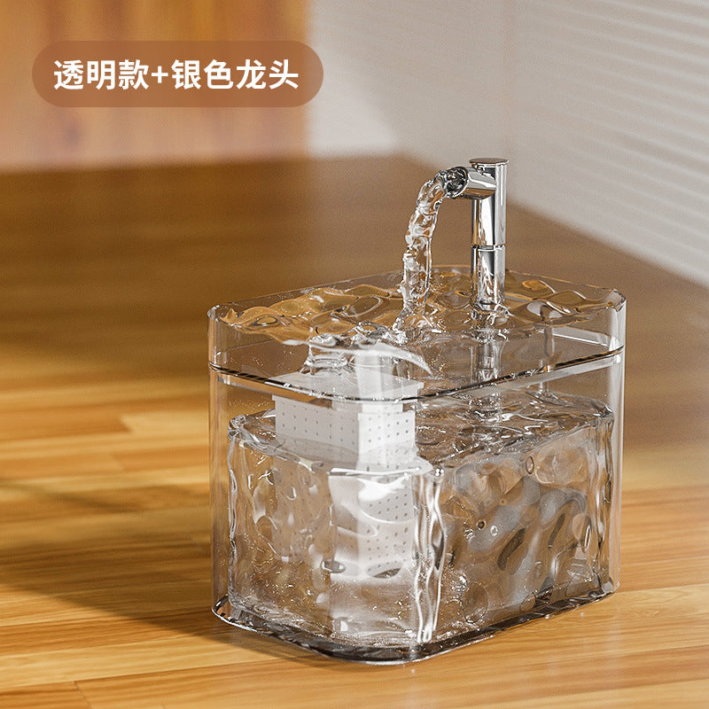 One set of automatic circulating water dispenser, live water dispenser, cat and dog basin and feeding bowl for cats