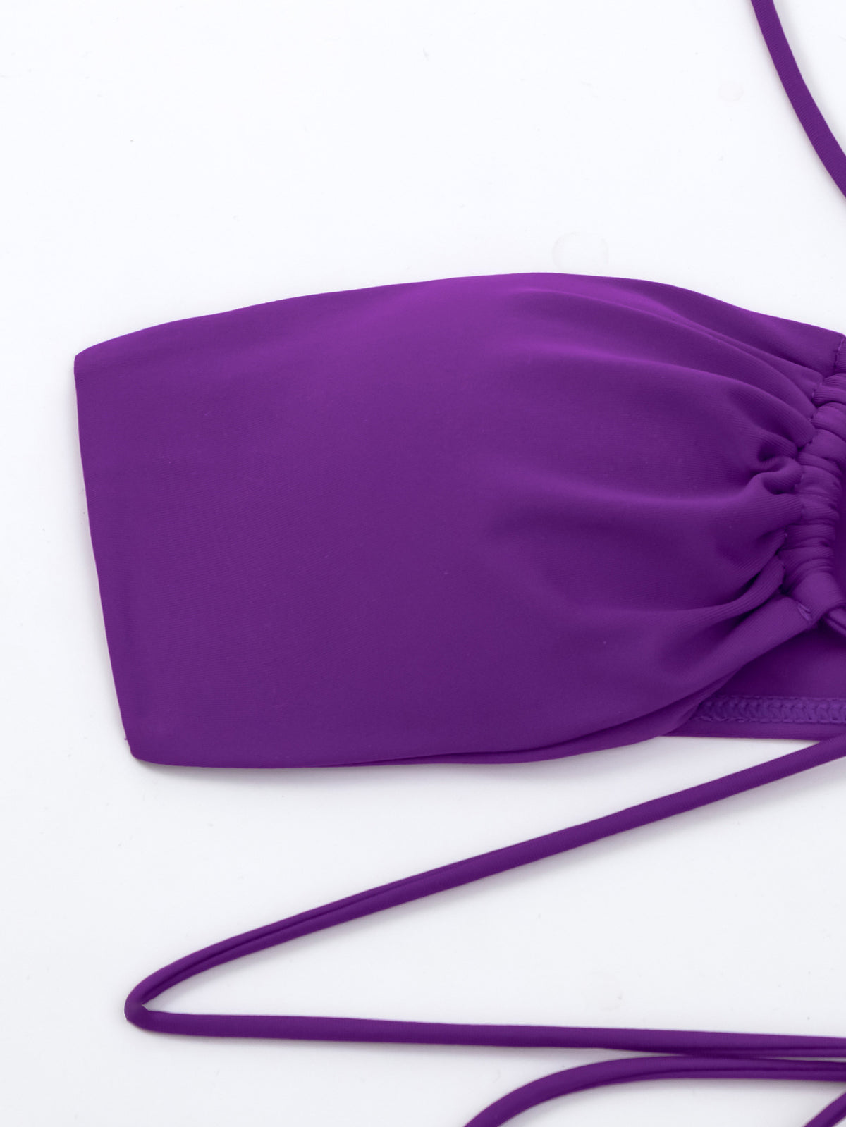 Nylon binding bikini solid color swimsuit for women new two-piece swimsuit bikini Europe and the United States