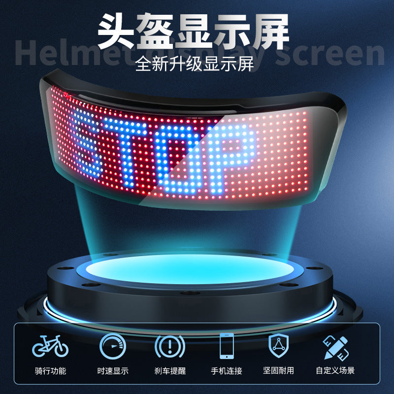 Helmet display LED customible editing sensing cycling motorcycle light helmet screen bicycle motorcycle