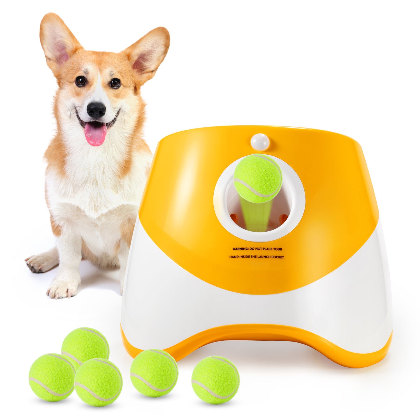 Pet dog ball thrower, automatic ball throwing machine, tennis machine, dog interactive toy, outdoor