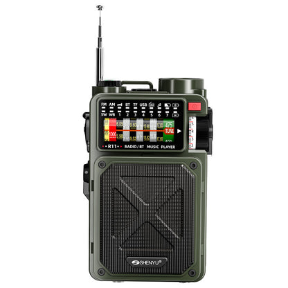 R11 Radio Emergency hand-cranked power generation charging radio station Outdoor Camping lamp Earthquake Preparedness