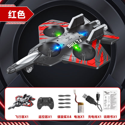Children's remote-controlled fighter jets, remote-controlled aircraft, charging, shock-resistant model aircraft, gliders, boys