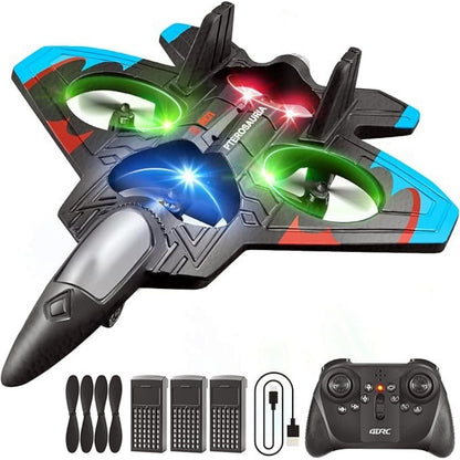 Children's remote-controlled fighter jets, remote-controlled aircraft, charging, shock-resistant model aircraft, gliders, boys