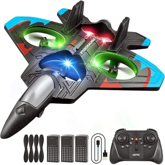 Children's remote-controlled fighter jets, remote-controlled aircraft, charging, shock-resistant model aircraft, gliders, boys