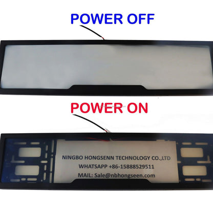 Supply license plate frame, European standard fog plate license plate frame modification, electric control license plate frame