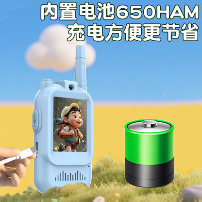 High-quality children's video walkie-talkies, cartoon pagers, high-definition communication, children's toys, parent-child