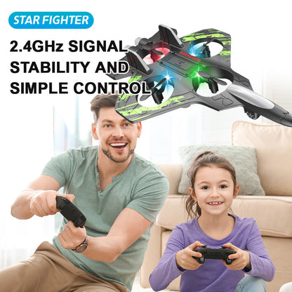 Glider, gravity-sensing, children's durable model aircraft, quadcopter, J-20 fighter jet toy
