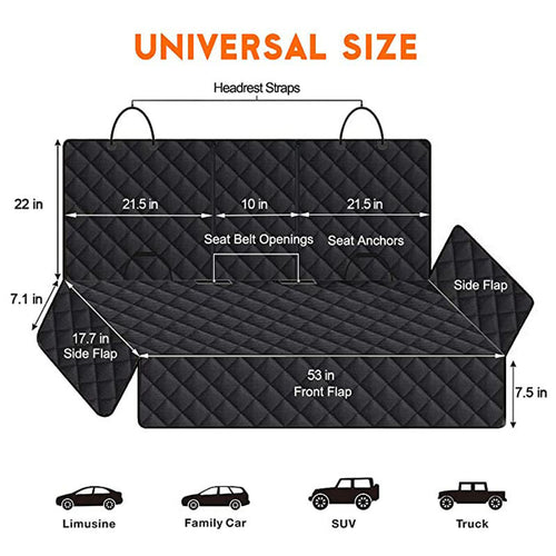 Car pet rear seat cushion