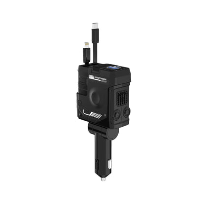 C9 Starry Sky Top Fast Charging 120W built-in retractable Cable Car charger, one-to-four multi-functional digital display car charger