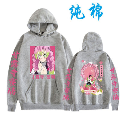 Demon Slayer Hoodie - Anime Print Couple's Pullover with Hood