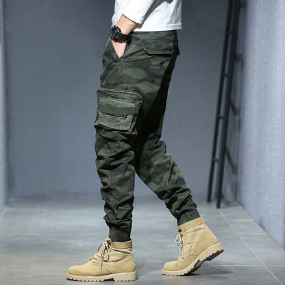 Men's Slim Fit Camouflage Cargo Pants - Military Style