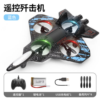 Children's remote-controlled fighter jets, remote-controlled aircraft, charging, shock-resistant model aircraft, gliders, boys