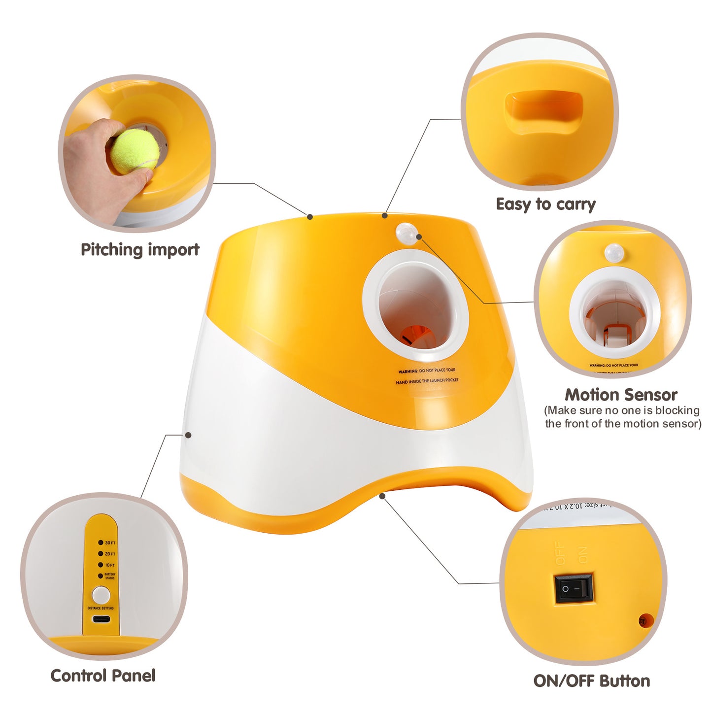 Pet dog ball thrower, automatic ball throwing machine, tennis machine, dog interactive toy, outdoor