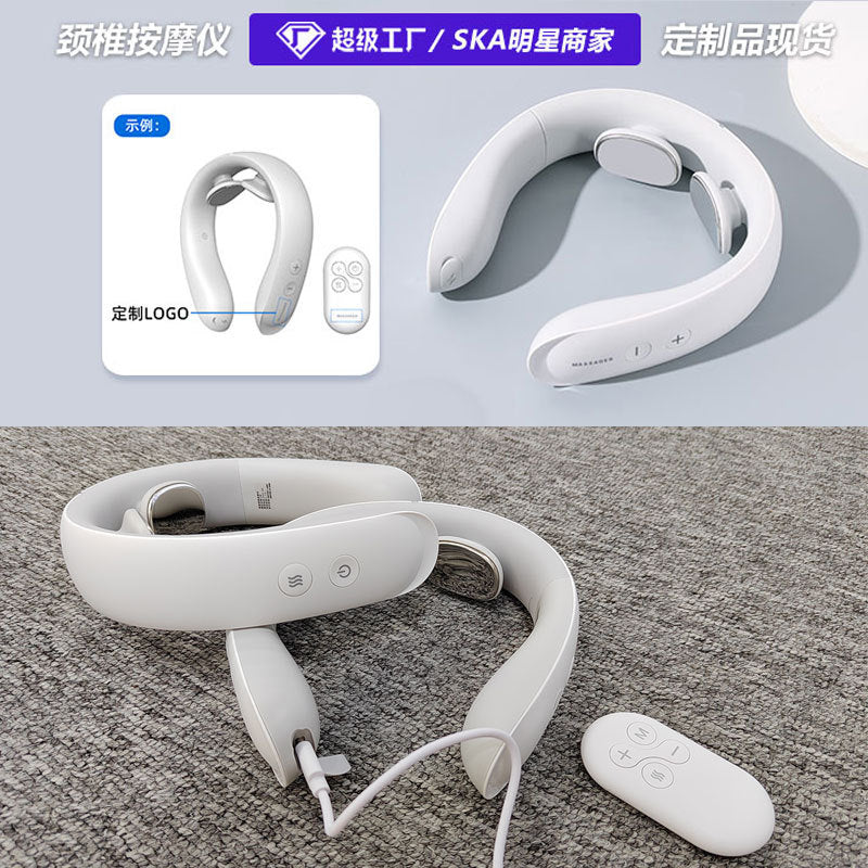 Cervical spine device, shoulder and neck hot compress, home multi-functional pulse intelligent physiotherapy neck protection trument, neck trument