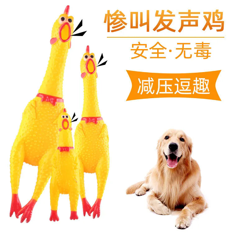 Screaming chicken, screaming despair chicken, crowing chicken, relieving boredom and stress chicken, pranking and venting chicken, pet toys