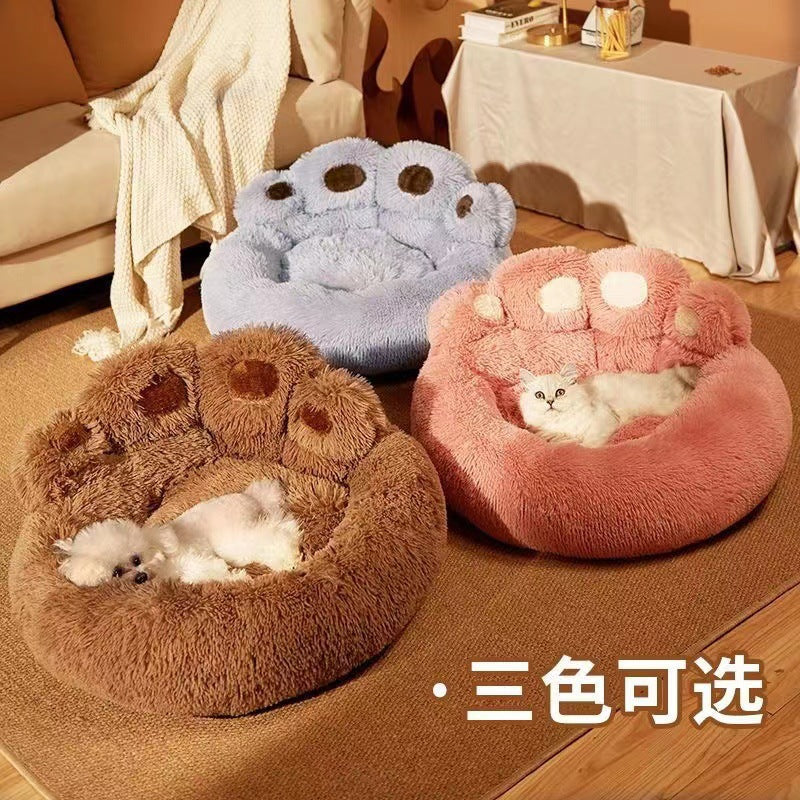 Bear Paw dog bed, pet thickened and warm dog bed, pet bed, pet bed