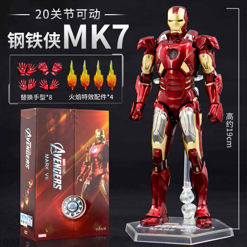 "Zhongdong Gangwolf Action Figure Deadpool and Gangwolf 3 figurine Model for boys' toys.