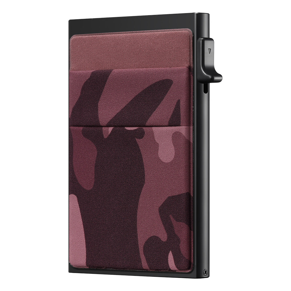 Men's ultra-thin RFID protective wallet card holder aluminum side-pushing card box